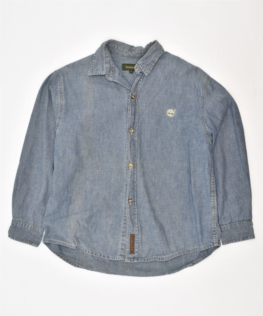 TIMBERLAND Boys Denim Shirt 9-10 Years Blue Cotton | Vintage | Thrift | Second-Hand | Used Clothing | Messina Hembry 