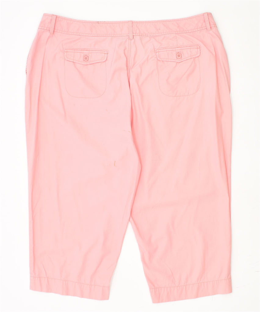 L.L.BEAN Womens Capri Chino Trousers W46 L21 Pink Cotton Classic | Vintage | Thrift | Second-Hand | Used Clothing | Messina Hembry 