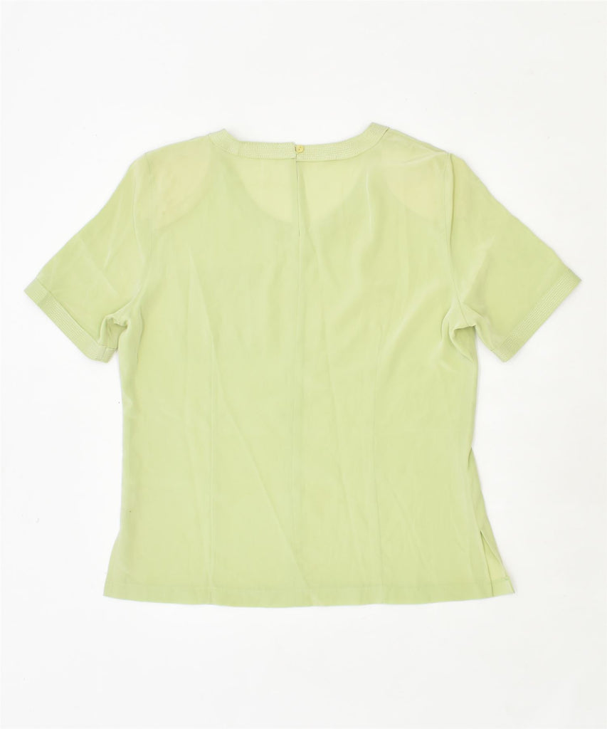 RENATO BALESTRA Womens Short Sleeve Blouse Top IT 44 Medium Green | Vintage | Thrift | Second-Hand | Used Clothing | Messina Hembry 