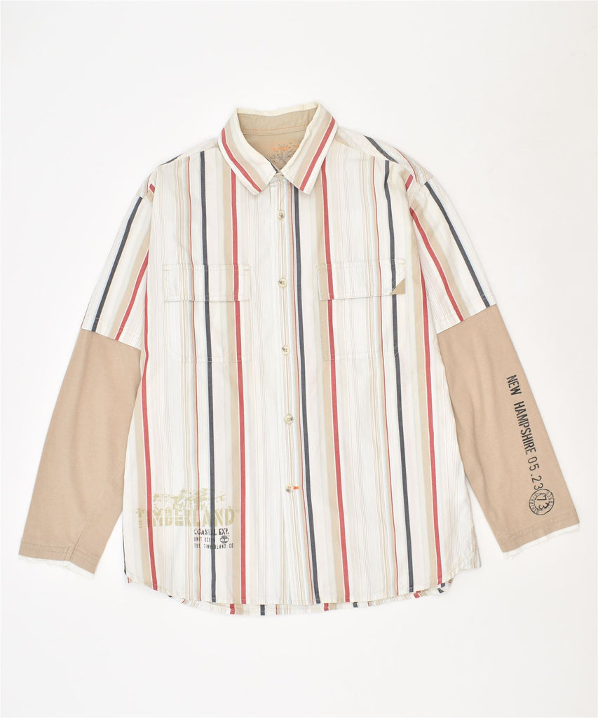 TIMBERLAND Boys Shirt 11-12 Years Multicoloured Striped | Vintage | Thrift | Second-Hand | Used Clothing | Messina Hembry 