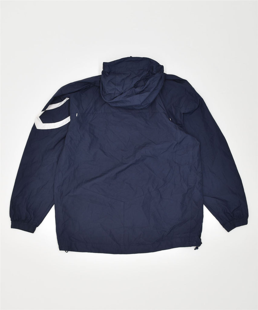UMBRO Boys Hooded Windbreaker Jacket 9-10 Years Large Navy Blue Polyester | Vintage | Thrift | Second-Hand | Used Clothing | Messina Hembry 