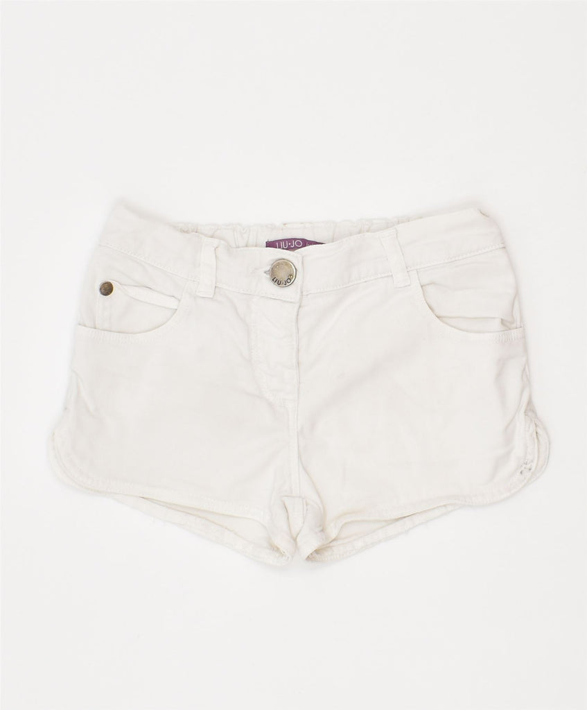 LIU JO Girls Casual Shorts 4-5 Years W22 White Cotton | Vintage | Thrift | Second-Hand | Used Clothing | Messina Hembry 