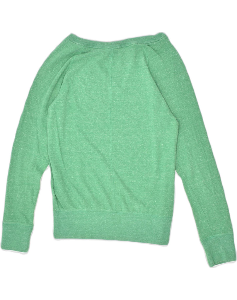 NIKE Womens Loose Fit Sweatshirt Jumper UK 6 XS Green Cotton | Vintage | Thrift | Second-Hand | Used Clothing | Messina Hembry 