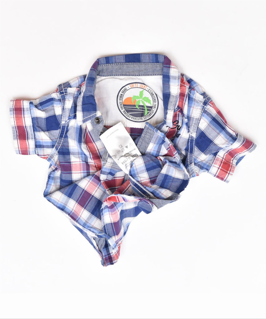 GUESS Boys Shirt 6-9 Months Multicoloured Check Cotton | Vintage | Thrift | Second-Hand | Used Clothing | Messina Hembry 