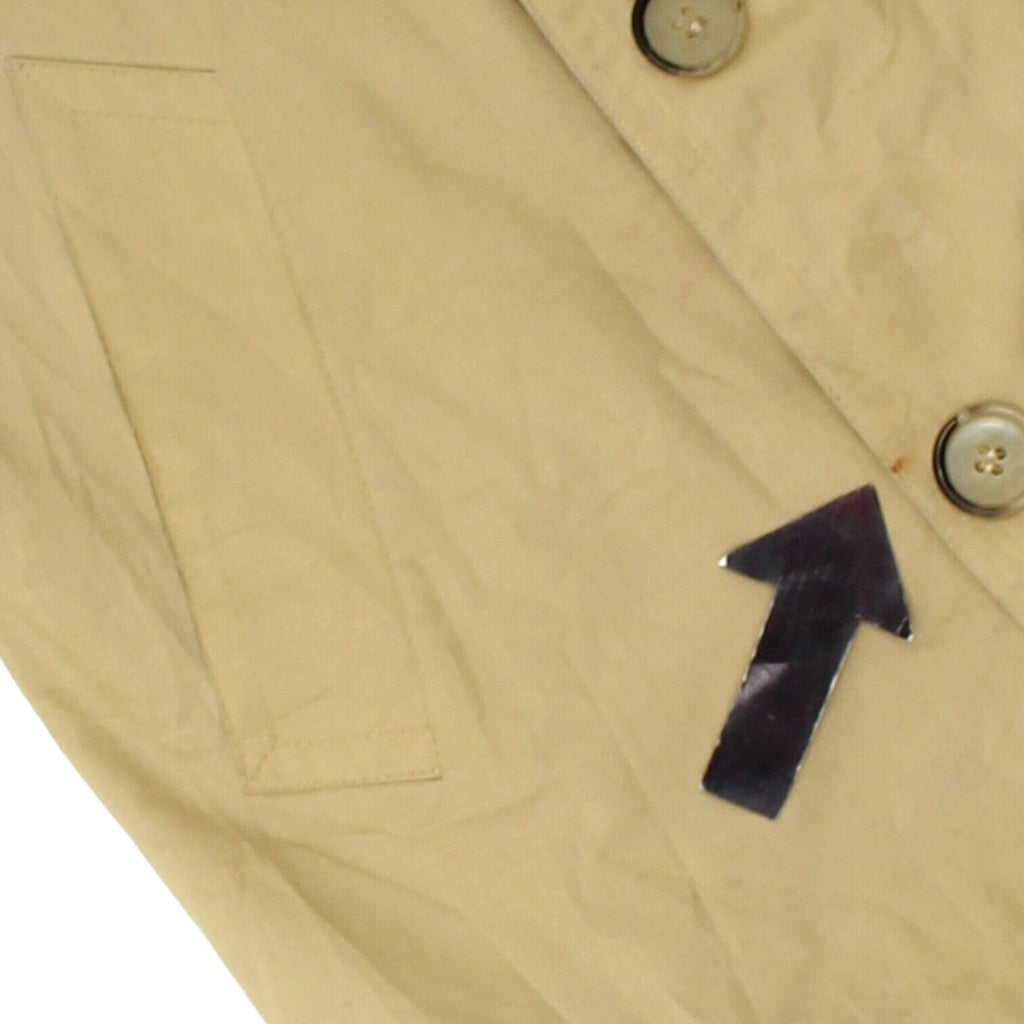 Herno Mens Beige Double Breasted Trench Coat | Vintage High End Designer VTG | Vintage Messina Hembry | Thrift | Second-Hand Messina Hembry | Used Clothing | Messina Hembry 