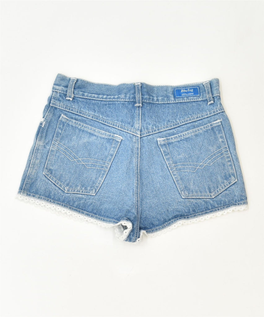 BLUE TAG Womens Denim Hot Pants IT 44 Medium W30 Blue Cotton Classic | Vintage | Thrift | Second-Hand | Used Clothing | Messina Hembry 