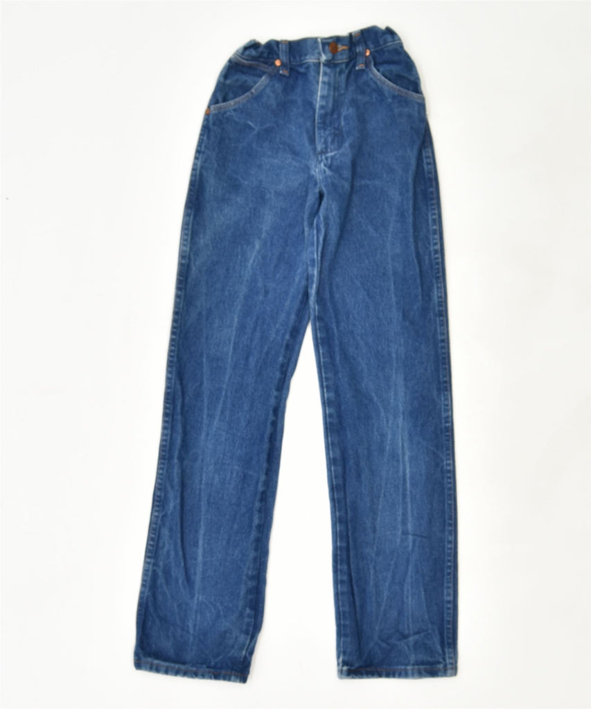 WRANGLER Girls Straight Jeans 13-14 Years W24 L30 Blue Cotton | Vintage | Thrift | Second-Hand | Used Clothing | Messina Hembry 