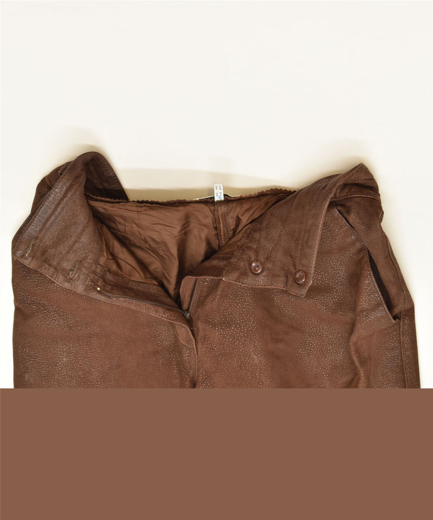 GENNY Womens High Waist Slim Trousers W28 L26 Brown Classic Vintage | Vintage | Thrift | Second-Hand | Used Clothing | Messina Hembry 