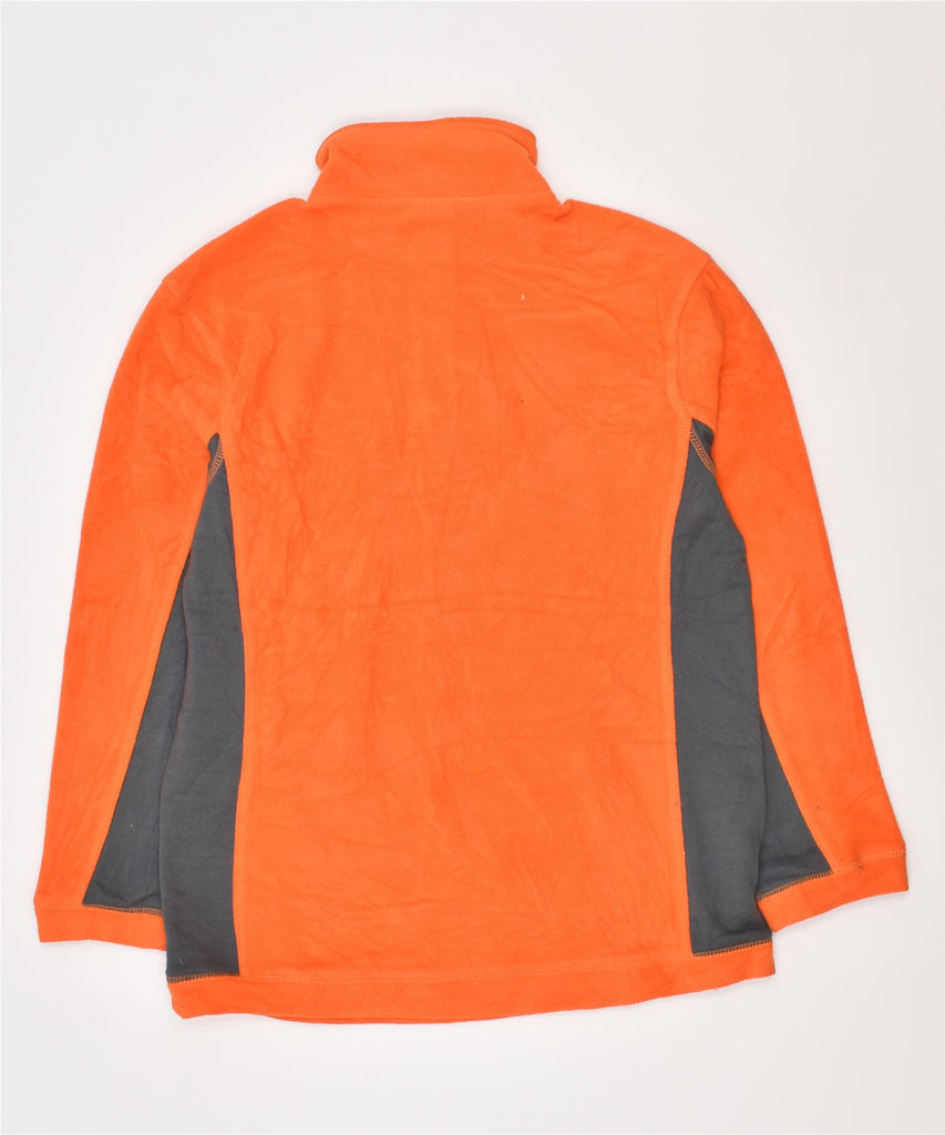 RUSSELL ATHLETIC Boys Zip Neck Fleece Jumper 10-11 Years Medium Orange | Vintage | Thrift | Second-Hand | Used Clothing | Messina Hembry 