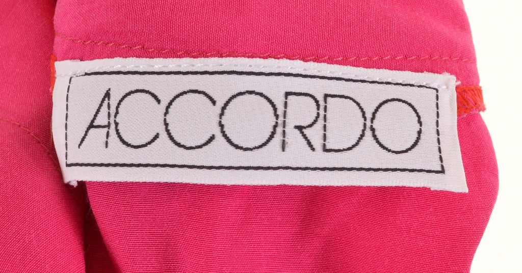 ACCORDO Womens Swing Shirt Sleeveless Size 18 XL Pink Acetate Vintage - Second Hand & Vintage Designer Clothing - Messina Hembry