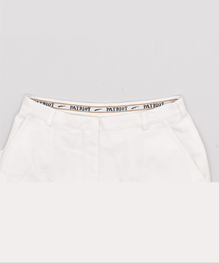 PATRIOT Womens Straight Chino Trousers W30 L36 White | Vintage | Thrift | Second-Hand | Used Clothing | Messina Hembry 