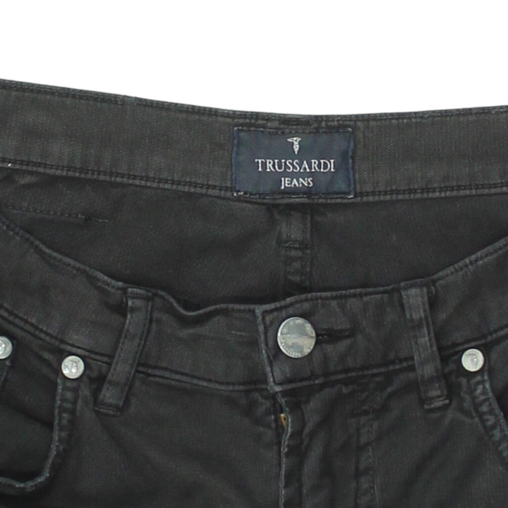 Trussardi Mens Black Jeans | Vintage High End Luxury Designer Denim VTG | Vintage Messina Hembry | Thrift | Second-Hand Messina Hembry | Used Clothing | Messina Hembry 