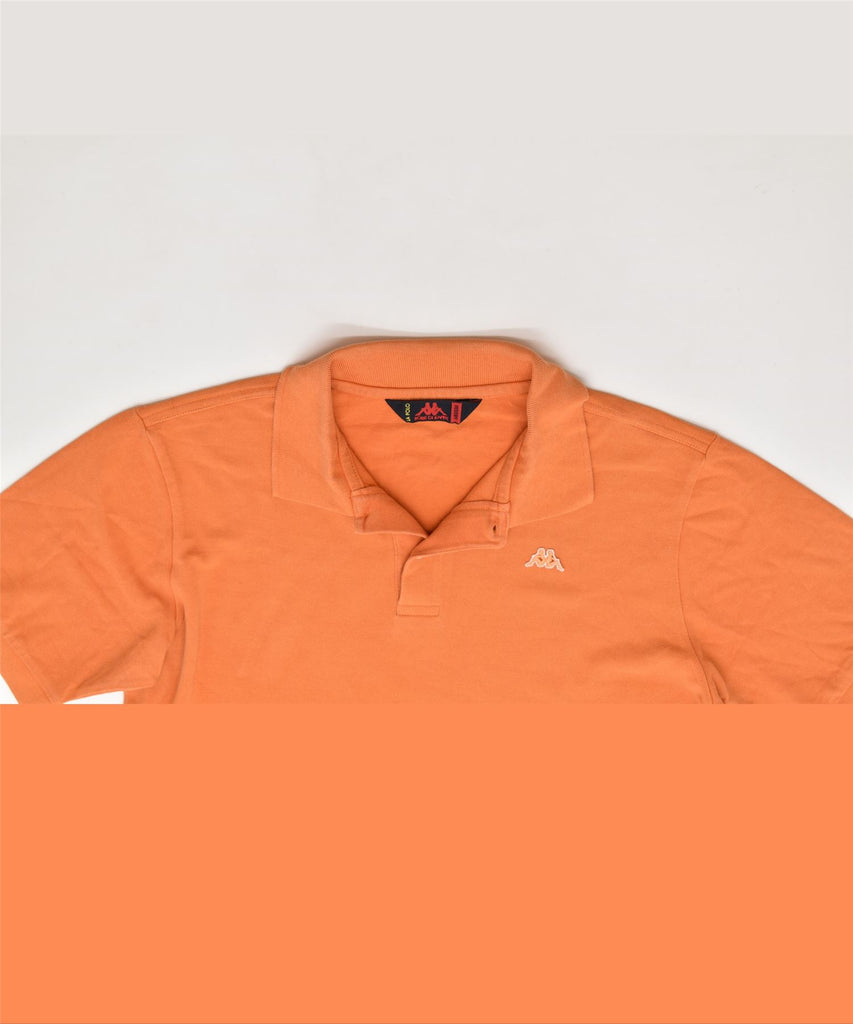 KAPPA Mens Polo Shirt Medium Orange Cotton | Vintage | Thrift | Second-Hand | Used Clothing | Messina Hembry 