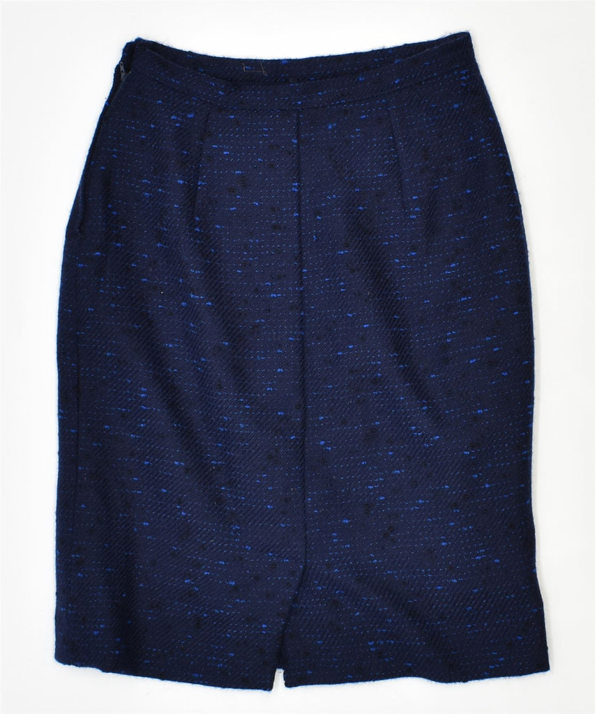 VINTAGE Womens Pencil Skirt W30 Medium Navy Blue | Vintage | Thrift | Second-Hand | Used Clothing | Messina Hembry 