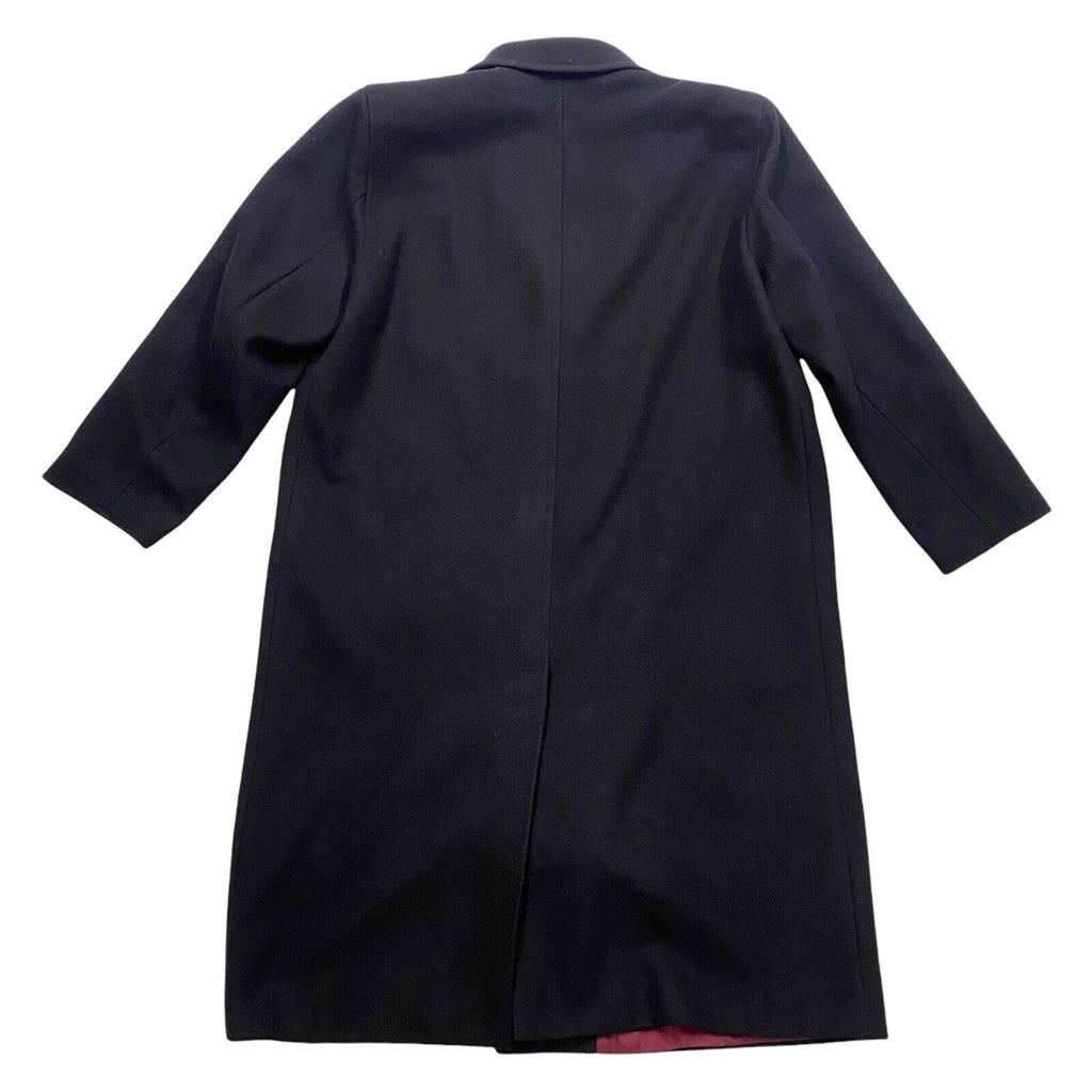 Persona By Marina Rinaldi Women's Wool Long Overcoat | Vintage Designer Black | Vintage Messina Hembry | Thrift | Second-Hand Messina Hembry | Used Clothing | Messina Hembry 