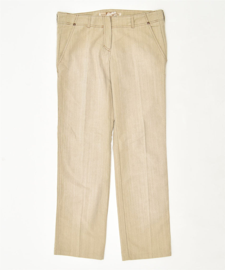 ONYX JEANS Womens Straight Chino Trousers W26 L31 Beige Cotton Vintage | Vintage | Thrift | Second-Hand | Used Clothing | Messina Hembry 