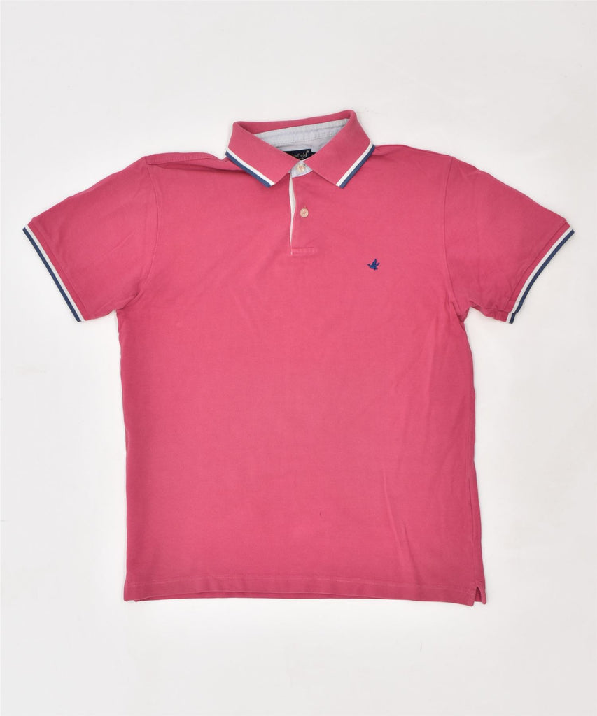 BROOKSFIELD Mens Polo Shirt IT 50 Medium Pink Cotton | Vintage | Thrift | Second-Hand | Used Clothing | Messina Hembry 