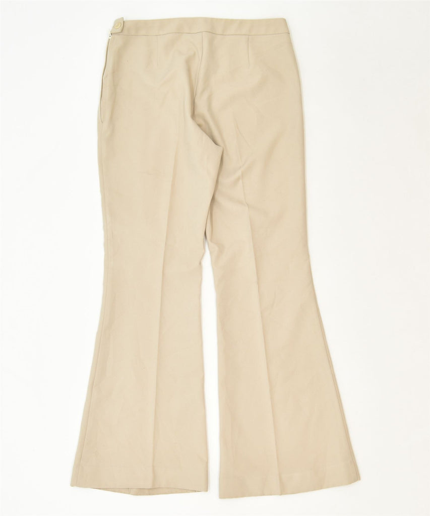 SISLEY Womens Flare Casual Trousers IT 44 Medium W30 L30 Beige Classic | Vintage | Thrift | Second-Hand | Used Clothing | Messina Hembry 