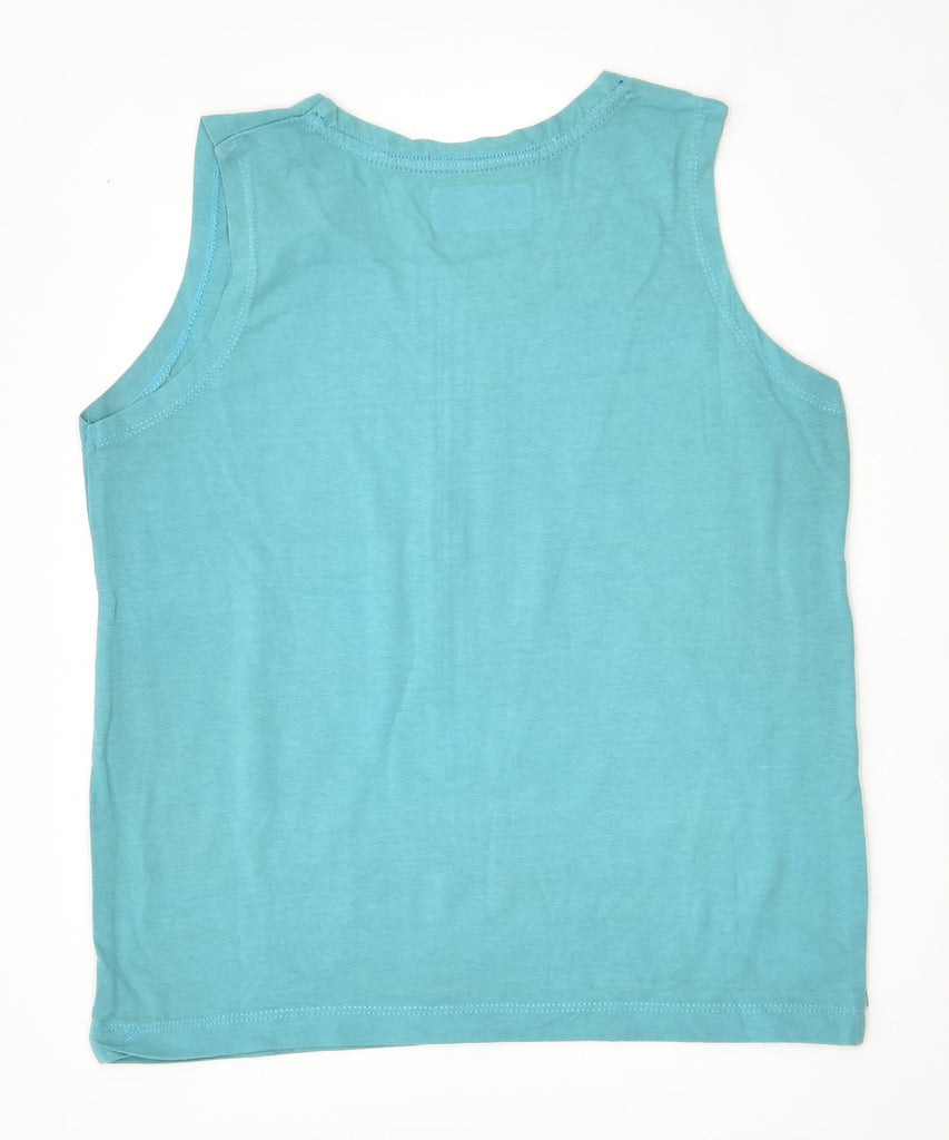 KAPPA Girls Graphic Vest Top 7-8 Years Turquoise | Vintage | Thrift | Second-Hand | Used Clothing | Messina Hembry 