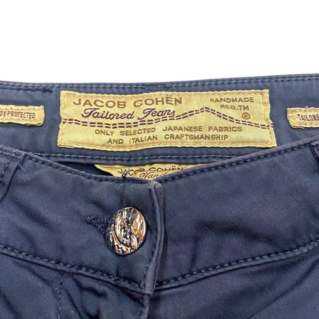 Jacob Cohen Women's Canvas Trousers Jeans | Vintage Designer Blue Trousers W28 | Vintage Messina Hembry | Thrift | Second-Hand Messina Hembry | Used Clothing | Messina Hembry 