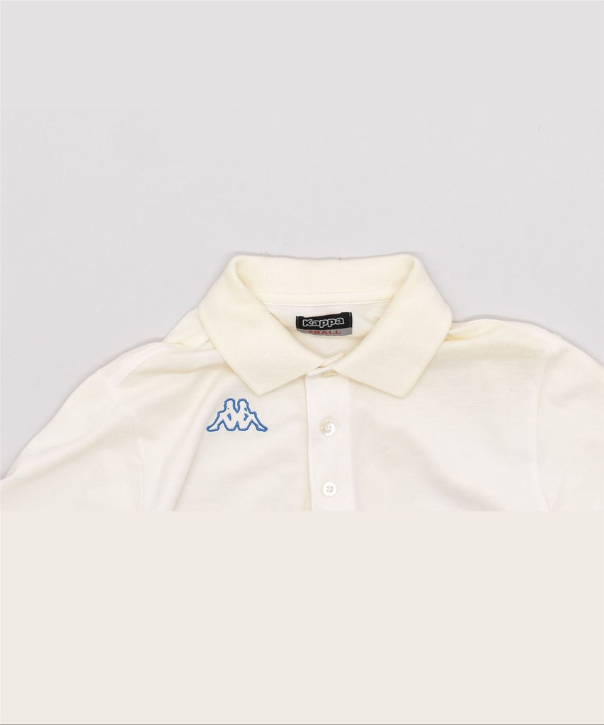 KAPPA Mens Polo Shirt Small White Cotton | Vintage | Thrift | Second-Hand | Used Clothing | Messina Hembry 