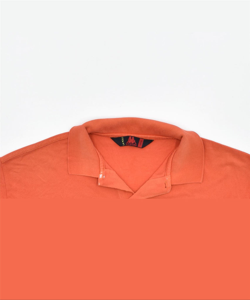 KAPPA Mens Polo Shirt Large Orange Cotton | Vintage | Thrift | Second-Hand | Used Clothing | Messina Hembry 
