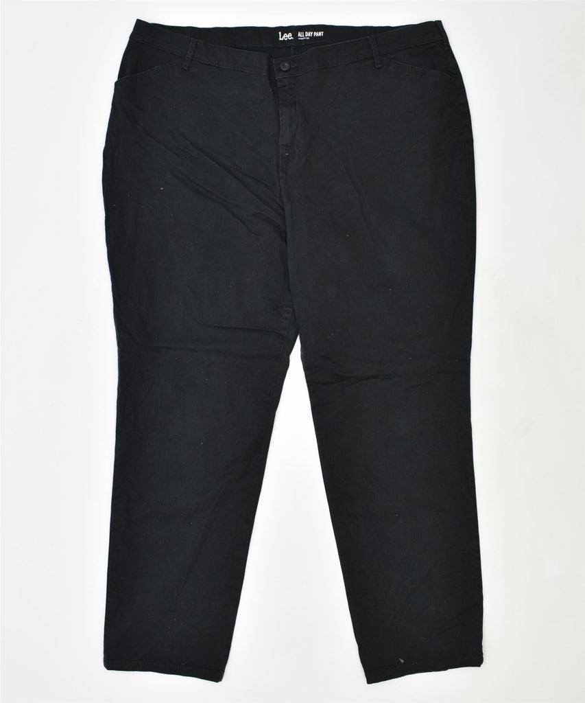 LEE Womens Slim Chino Trousers W48 L31 Black Cotton | Vintage | Thrift | Second-Hand | Used Clothing | Messina Hembry 