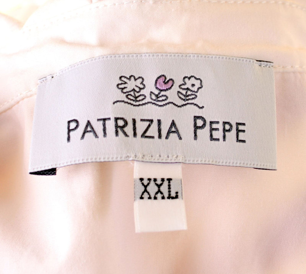 PATRIZIA PEPE FIRENZE Girls A-Line Dress 13-14 Years White Cotton - Second Hand & Vintage Designer Clothing - Messina Hembry