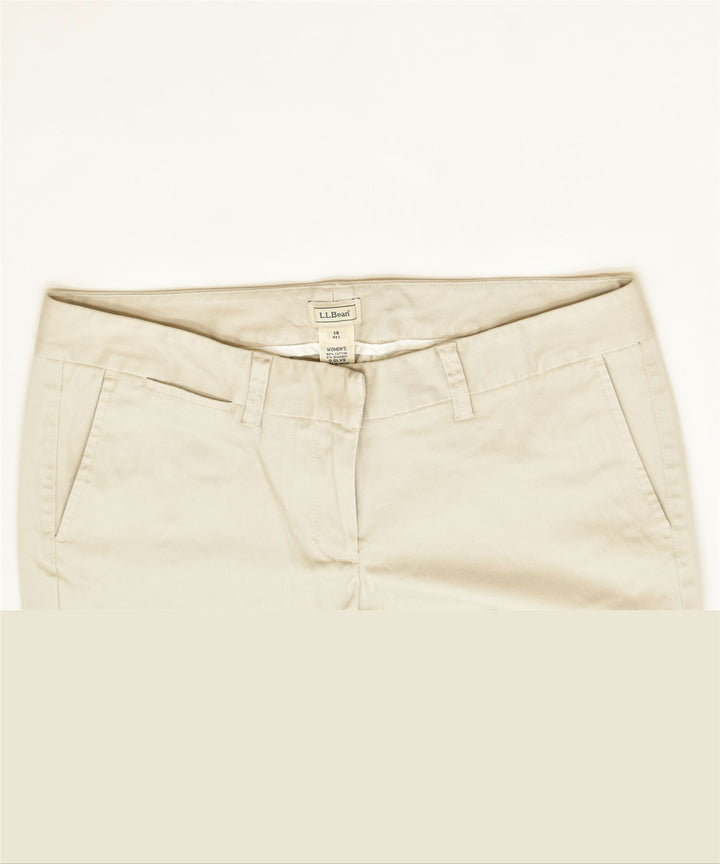 L.L.BEAN Womens Petite Straight Chino Trousers US 14 2XL W36 L28 Grey | Vintage | Thrift | Second-Hand | Used Clothing | Messina Hembry 