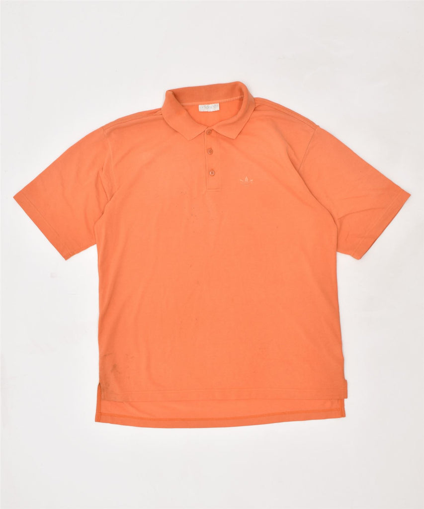 ADIDAS Mens Polo Shirt UK 42/44 Large Orange Cotton Vintage | Vintage | Thrift | Second-Hand | Used Clothing | Messina Hembry 