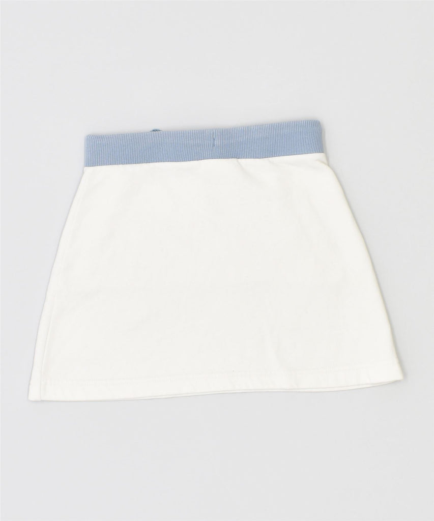 CHAMPION Girls Graphic A-Line Skirt 7-8 Years W22 White Cotton | Vintage | Thrift | Second-Hand | Used Clothing | Messina Hembry 