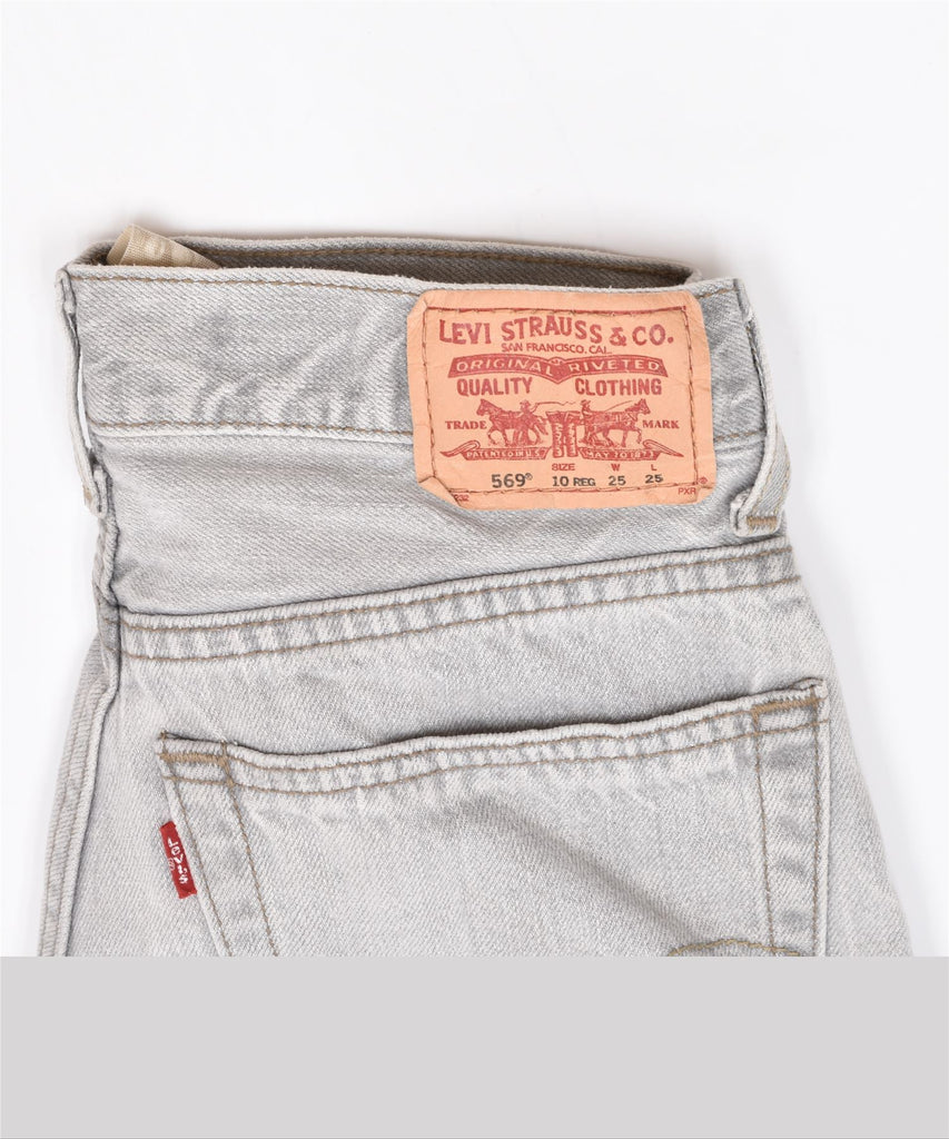 LEVI'S Boys 569 Denim Shorts 9-10 Years W25 L4 Grey Cotton | Vintage | Thrift | Second-Hand | Used Clothing | Messina Hembry 