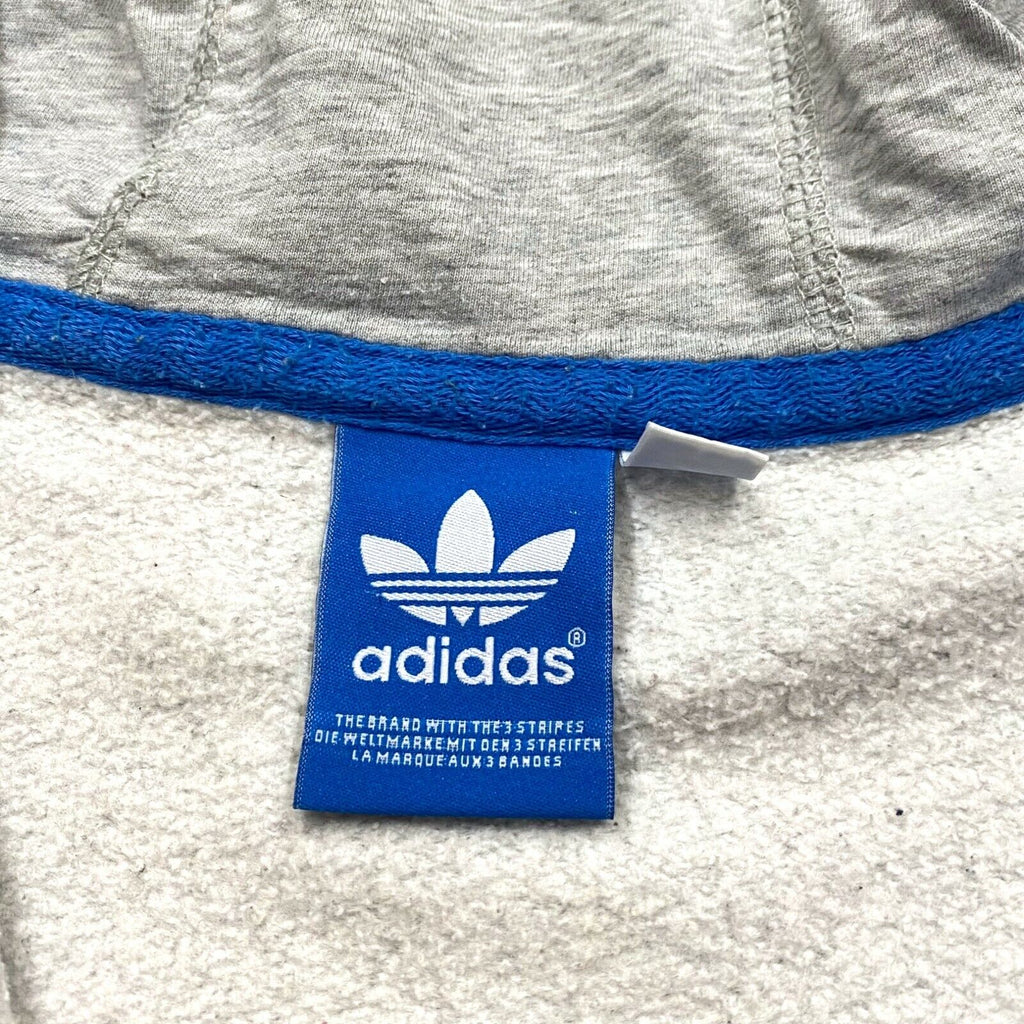 Adidas Originals Full Zip Hoodie | Vintage Sportswear Hoody Grey Large VTG | Vintage Messina Hembry | Thrift | Second-Hand Messina Hembry | Used Clothing | Messina Hembry 