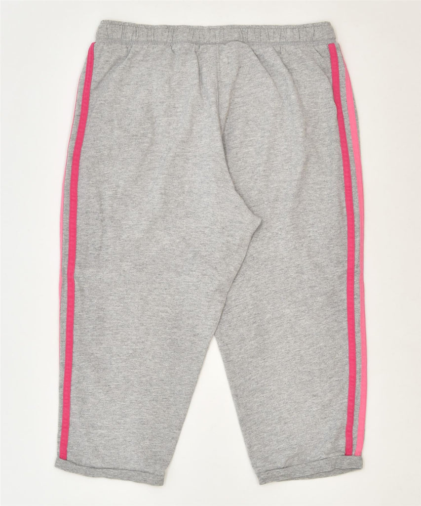 ADIDAS Girls Capri Tracksuit Trousers 15-16 Years Grey Cotton Sports | Vintage | Thrift | Second-Hand | Used Clothing | Messina Hembry 