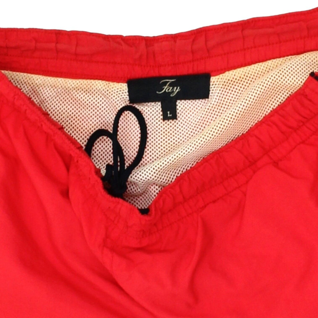 Fay Mens Red Swim Shorts | Vintage Designer Swimming Trunks Sportswear Swimwear | Vintage Messina Hembry | Thrift | Second-Hand Messina Hembry | Used Clothing | Messina Hembry 