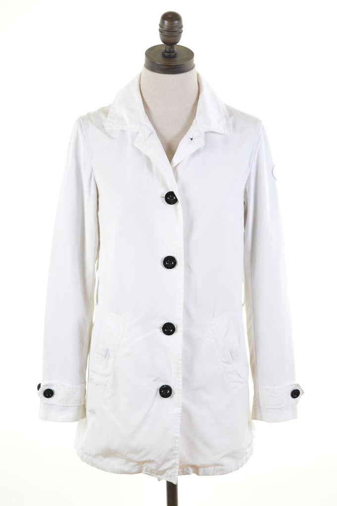 NORTH SAILS Womens Waterproof Jacket Size 6 XS White Polyester - Second Hand & Vintage Designer Clothing - Messina Hembry