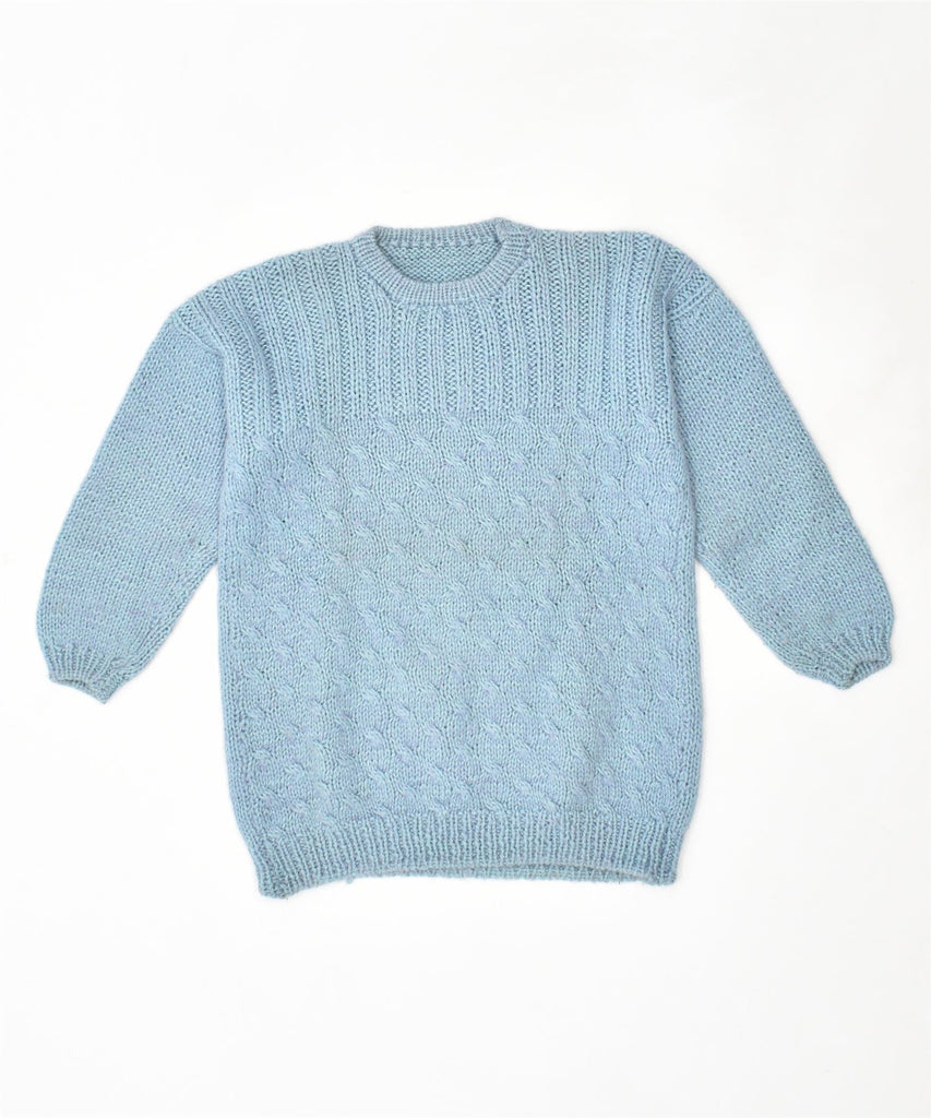 VINTAGE Womens Crew Neck Jumper Sweater UK 14 Large Blue | Vintage | Thrift | Second-Hand | Used Clothing | Messina Hembry 