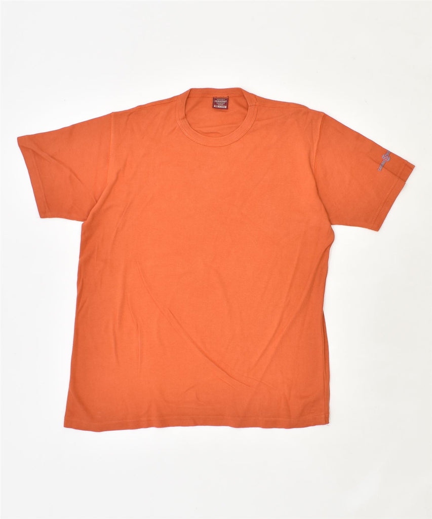 CARRERA Mens T-Shirt Top XL Orange Cotton | Vintage | Thrift | Second-Hand | Used Clothing | Messina Hembry 