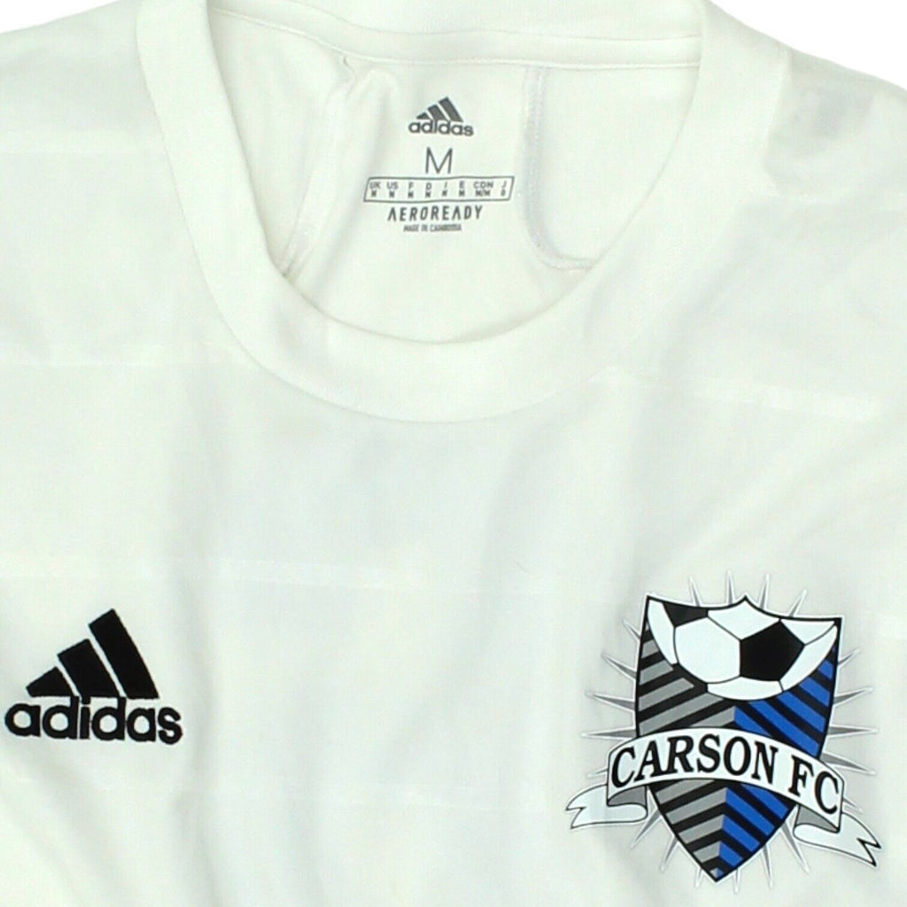 Carson FC Mens White Adidas Football Jersey | US Soccer American Sports VTG | Vintage Messina Hembry | Thrift | Second-Hand Messina Hembry | Used Clothing | Messina Hembry 