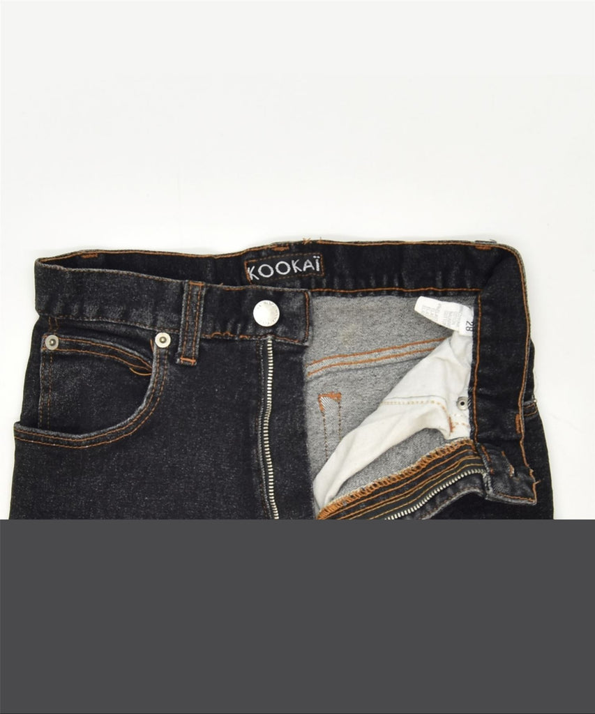 KOOKAI Womens Slim Jeans W28 L30 Black Cotton Classic | Vintage | Thrift | Second-Hand | Used Clothing | Messina Hembry 