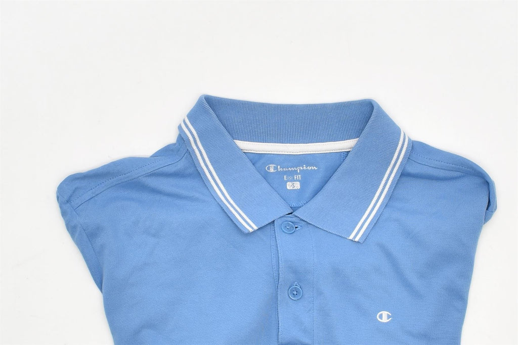 CHAMPION Mens Easy Fit Polo Shirt Small Blue | Vintage | Thrift | Second-Hand | Used Clothing | Messina Hembry 