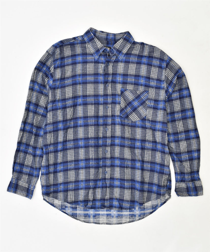 HIGH PERFORMANCE Mens Shirt XL Blue Check Cotton Vintage | Vintage | Thrift | Second-Hand | Used Clothing | Messina Hembry 