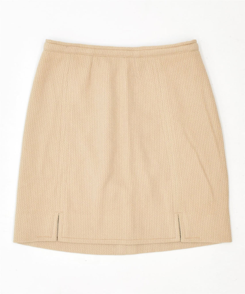 VINTAGE Womens Mini Skirt W30 Medium Beige | Vintage | Thrift | Second-Hand | Used Clothing | Messina Hembry 