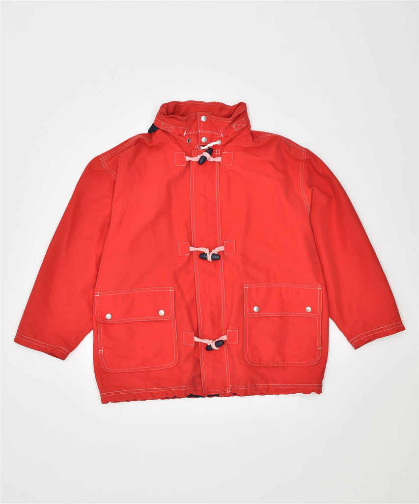 PAPERMOON Boys Oversized Duffle Jacket 11-12 Years Red Cotton Vintage | Vintage | Thrift | Second-Hand | Used Clothing | Messina Hembry 