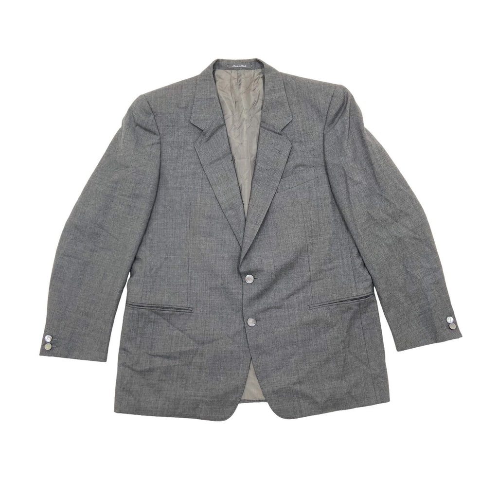 Yves Saint Laurant Grey 2 Piece Suit | Vintage Designer Blazer Jacket Trousers | Vintage Messina Hembry | Thrift | Second-Hand Messina Hembry | Used Clothing | Messina Hembry 
