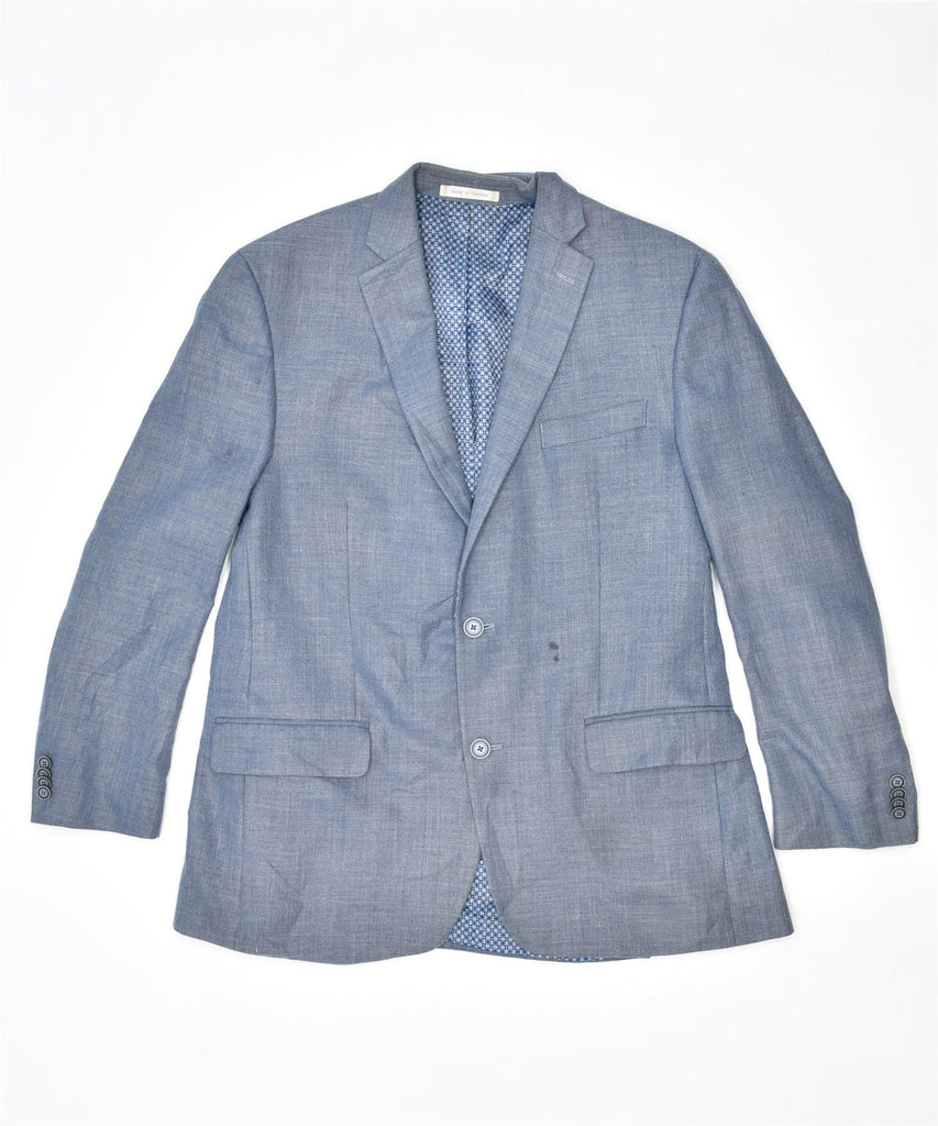 MICHAEL KORS Mens 2 Button Blazer Jacket UK 42 XL Blue Polyester | Vintage | Thrift | Second-Hand | Used Clothing | Messina Hembry 