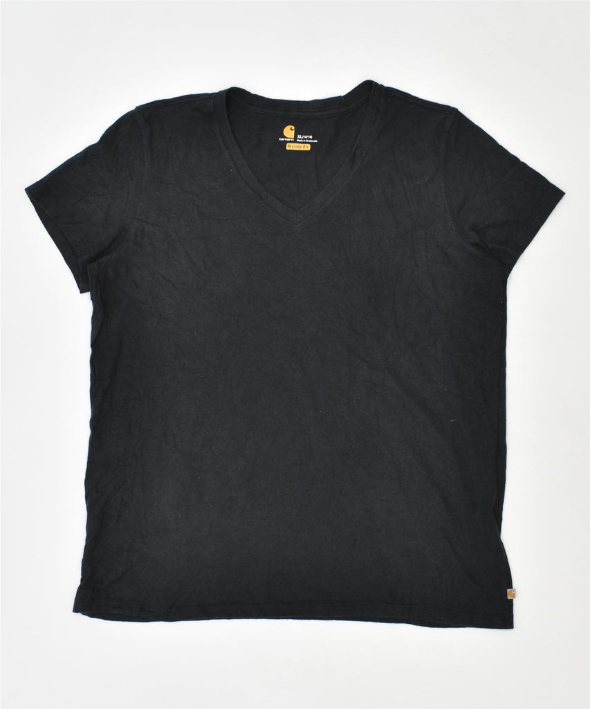 CARHARTT Boys Relaxed Fit T-Shirt Top 15-16 Years XL Black Cotton | Vintage | Thrift | Second-Hand | Used Clothing | Messina Hembry 