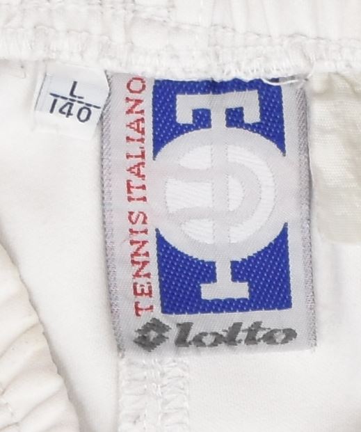 LOTTO Girls Sport Shorts 9-10 Years Large White | Vintage | Thrift | Second-Hand | Used Clothing | Messina Hembry 