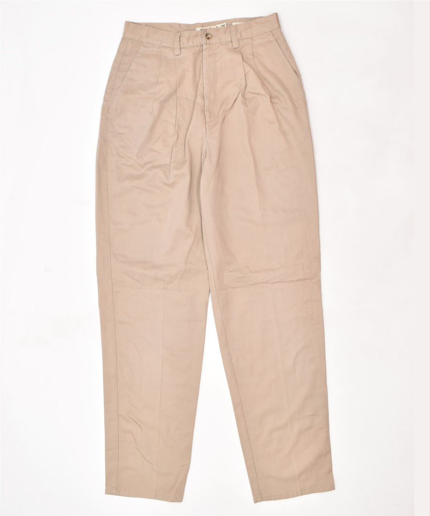 EDDIE BAUER Womens Classic Fit Casual Trousers UK 12 Medium W30 L33 Beige | Vintage | Thrift | Second-Hand | Used Clothing | Messina Hembry 