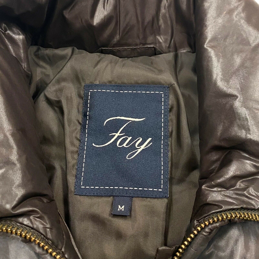 Fay Women's Quilted Jacket | Vintage High End Luxury Designer Dark Brown VTG | Vintage Messina Hembry | Thrift | Second-Hand Messina Hembry | Used Clothing | Messina Hembry 